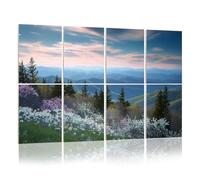 8 Pack Acoustic Panels Sound Proofing Scenic Blue Ridge Parkway Appalachians Smoky Mountains Spring Acoustic Wall Panel Soundproofing for Livingroom Nursery Room 120x80cm Home Decor