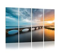 8 Pack Acoustic Panels Sound Proofing Seven Mile Bridge Florida Keys Acoustic Wall Panel Soundproofing for Livingroom Nursery Room 120x80cm Home Decor