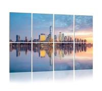 8 Pack Acoustic Panels Sound Proofing Skyline World Trade Center building Acoustic Wall Panel Soundproofing for Livingroom Nursery Room 120x80cm Home Decor