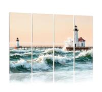 8 Pack Acoustic Panels Sound Proofing St Joseph North Pier Lighthouse sunset is lighthouse Acoustic Wall Panel Soundproofing for Livingroom Nursery Room 120x80cm Home Decor