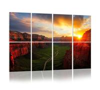 8 Pack Acoustic Panels Sound Proofing Sun Setting Zion Canyon Zion National Park Utah Acoustic Wall Panel Soundproofing for Livingroom Nursery Room 120x80cm Home Decor