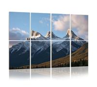 8 Pack Acoustic Panels Sound Proofing Three Sisters Mountains Canmore Acoustic Wall Panel Soundproofing for Livingroom Nursery Room 120x80cm Home Decor