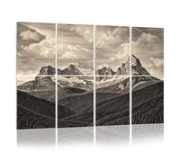 8 Pack Acoustic Panels Sound Proofing Three Sisters Mountains Canmore Acoustic Wall Panel Soundproofing for Livingroom Nursery Room 120x80cm Home Decor