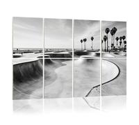 8 Pack Acoustic Panels Sound Proofing Venice Beach Skate Park White Acoustic Wall Panel Soundproofing for Livingroom Nursery Room 120x80cm Home Decor