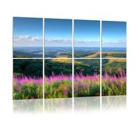 8 Pack Acoustic Panels Sound Proofing View from Quantock Hills Somerset towards Point summer Acoustic Wall Panel Soundproofing for Livingroom Nursery Room 120x80cm Home Decor