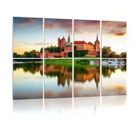 8 Pack Acoustic Panels Sound Proofing wawel hill castle pink light sunset krakow poland turret Acoustic Wall Panel Soundproofing for Livingroom Nursery Room 120x80cm Home Decor
