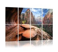 8 Pack Acoustic Wall Panels Sound Absorbing Wall Art acoustic foam angels landing zion national park utah landscapes pictures 48"x32" Sound Proofing Panels for walls Decorative Noise Dampening