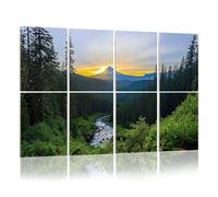 8 Pack Acoustic Wall Panels Sound Absorbing Wall Art acoustic foam beautiful vista mount hood oregon prettys pictures 48"x32" Sound Proofing Panels for walls Decorative Noise Dampening