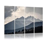 8 Pack Acoustic Wall Panels Sound Absorbing Wall Art acoustic foam Boulder Colorado Longs Peak Rocky Mountain National Park 48"x32" Sound Proofing Panels for walls Decorative Noise Dampening