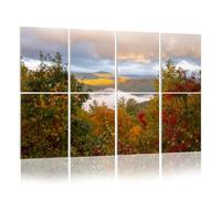 8 Pack Acoustic Wall Panels Sound Absorbing Wall Art acoustic foam Cataloochee Valley 48"x32" Sound Proofing Panels for walls Decorative Noise Dampening