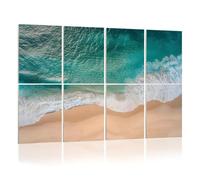 8 Pack Acoustic Wall Panels Sound Absorbing Wall Art acoustic foam Clean ocean waves breaking white sand beach turquoise 48"x32" Sound Proofing Panels for walls Decorative Noise Dampening