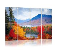 8 Pack Acoustic Wall Panels Sound Absorbing Wall Art acoustic foam Fall Foliage White Mountains New Hampshire 48"x32" Sound Proofing Panels for walls Decorative Noise Dampening