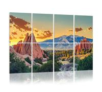 8 Pack Acoustic Wall Panels Sound Absorbing Wall Art acoustic foam Garden Gods Colorado Springs Colorado 48"x32" Sound Proofing Panels for walls Decorative Noise Dampening