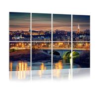 8 Pack Acoustic Wall Panels Sound Absorbing Wall Art acoustic foam Georgetown Skyline 48"x32" Sound Proofing Panels for walls Decorative Noise Dampening