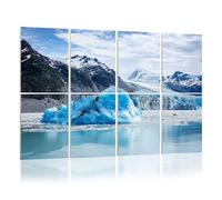 8 Pack Acoustic Wall Panels Sound Absorbing Wall Art acoustic foam Glacier Bay Mountains Alaska United States 48"x32" Sound Proofing Panels for walls Decorative Noise Dampening