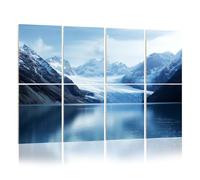 8 Pack Acoustic Wall Panels Sound Absorbing Wall Art acoustic foam Glacier Bay National Park Preserve Alaska 48"x32" Sound Proofing Panels for walls Decorative Noise Dampening