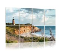 8 Pack Acoustic Wall Panels Sound Absorbing Wall Art acoustic foam Head Light Aquinnah Cliffs Martha s Vineyard 48"x32" Sound Proofing Panels for walls Decorative Noise Dampening