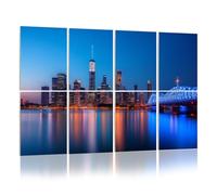 8 Pack Acoustic Wall Panels Sound Absorbing Wall Art acoustic foam Jacksonville Florida city skyline s River building 48"x32" Sound Proofing Panels for walls Decorative Noise Dampening