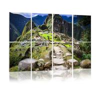 8 Pack Acoustic Wall Panels Sound Absorbing Wall Art acoustic foam Machu Picchu Peru 48"x32" Sound Proofing Panels for walls Decorative Noise Dampening