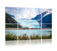 8 Pack Acoustic Wall Panels Sound Absorbing Wall Art acoustic foam Mendenhall glacier national park Juneau Alaska 48"x32" Sound Proofing Panels for walls Decorative Noise Dampening