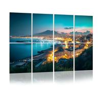 8 Pack Acoustic Wall Panels Sound Absorbing Wall Art acoustic foam Naples Italy 48"x32" Sound Proofing Panels for walls Decorative Noise Dampening