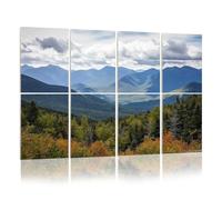 8 Pack Acoustic Wall Panels Sound Absorbing Wall Art acoustic foam new hampshire mountain view beautiful heaven pictures 48"x32" Sound Proofing Panels for walls Decorative Noise Dampening