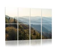 8 Pack Acoustic Wall Panels Sound Absorbing Wall Art acoustic foam Oconaluftee Valley Overlook dawn 48"x32" Sound Proofing Panels for walls Decorative Noise Dampening