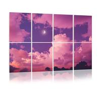 8 Pack Acoustic Wall Panels Sound Absorbing Wall Art acoustic foam Pink galaxy 48"x32" Sound Proofing Panels for walls Decorative Noise Dampening