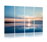 8 Pack Acoustic Wall Panels Sound Absorbing Wall Art acoustic foam Reflections sunset cloudscape lake water 48"x32" Sound Proofing Panels for walls Decorative Noise Dampening