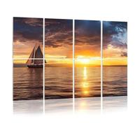 8 Pack Acoustic Wall Panels Sound Absorbing Wall Art acoustic foam Sailboat Elliott Bay 48"x32" Sound Proofing Panels for walls Decorative Noise Dampening