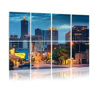 8 Pack Acoustic Wall Panels Sound Absorbing Wall Art acoustic foam San Antonio Skyline 48"x32" Sound Proofing Panels for walls Decorative Noise Dampening