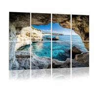 8 Pack Acoustic Wall Panels Sound Absorbing Wall Art acoustic foam Sea Caves Ayia Napa Cyprus 48"x32" Sound Proofing Panels for walls Decorative Noise Dampening