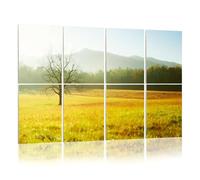 8 Pack Acoustic Wall Panels Sound Absorbing Wall Art acoustic foam Solitary Tree Field Great Smoky Mountains Cades Cove 48"x32" Sound Proofing Panels for walls Decorative Noise Dampening