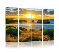 8 Pack Acoustic Wall Panels Sound Absorbing Wall Art acoustic foam sunset bay islands great ocean road victory australia 45 48"x32" Sound Proofing Panels for walls Decorative Noise Dampening