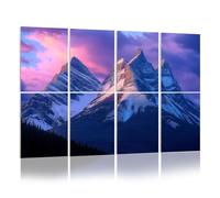 8 Pack Acoustic Wall Panels Sound Absorbing Wall Art acoustic foam Three Sisters Mountains Canmore 48"x32" Sound Proofing Panels for walls Decorative Noise Dampening