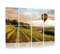 8 Pack Acoustic Wall Panels Sound Absorbing Wall Art acoustic foam Vineyards hot air balloon winery before harvest tuscany wine 48"x32" Sound Proofing Panels for walls Decorative Noise Dampening