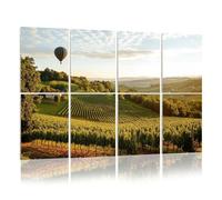 8 Pack Acoustic Wall Panels Sound Absorbing Wall Art acoustic foam Vineyards hot air balloon winery before harvest tuscany wine 48"x32" Sound Proofing Panels for walls Decorative Noise Dampening