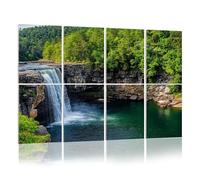 8 Pack Acoustic Wall Panels Sound Absorbing Wall Art acoustic foam Waterfall Little River Canyon National Preserve northern 48"x32" Sound Proofing Panels for walls Decorative Noise Dampening
