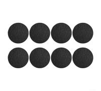 8 Pack Activated Charcoal Filters For Kitchen Compost Bin, Round Absorbing Pads In 184mm And 125mm Sizes, Black Carbon Fiber Cotton Sheets For Indoor Food Waste Containers(125 * 10mm)