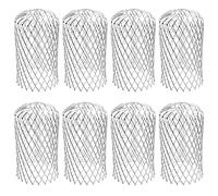 8 Pack Aluminum Gutter Guards Expandable Filter Strainer Metal Gutter Guards Leaf Strainer Gutter Sieve Down Pipe Covers Protection Easy Install Moss, Muck, Mud & Debris Guard, from 2 to 4 inches
