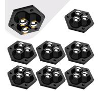 8 Pack Appliance Casters, Self-Adhesive Ball Wheels, Abs Build, 330 Heavy Load, Drill-Free Install, Ideal For Storage And Furniture