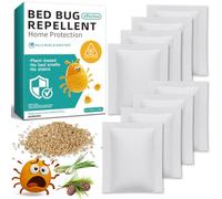 8 Pack Bed Bug Repellent, Natural Citronella & Lemongrass Plant-Based Formula, Deter Bed Bugs Eggs, Lasting Protection 2 Months for Mattress Furniture Luggage, Non-Toxic Family Safe