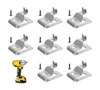 8 Pack Belt Clip Fit for Dewalt N26824, Tool Belt Drill Clip with Screws Stainless Steel for Dewalt, Hook Tools for 20v Power Tools