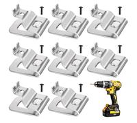 8 Pack Belt Clip Fit for Dewalt, Tool Belt Clip with Screws Stainless Steel for Dewalt, Belt Clips Hook Tools Drill Clip Tool Belts for 20v Power Tools