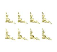 8 Pack Book Corner Guards for and Decoration Quick Easy Installation Metal Texture Suitable for Library Settings Decorative Corners