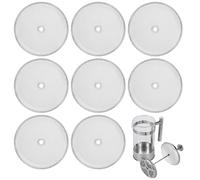8 Pack Cafetiere Filter Mesh Screen,French Coffee Press Replacement Filter,Stainless Steel Filter Mesh for 8 Cup/ 34 Oz/ 1000 ml Coffee Tea Makers