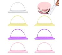 8 Pack Cake Arch Guide Tool Adjustable Cake Arc Rulers Cake Curved Decorating Tools Practical Baking Essentials for Home Bakery Fondant Design and Pastry Making (8 Pcs)