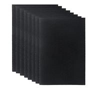 8 Pack Cat Litter Box Charcoal Filters for Van Ness Cat Litter Box, 4.4 x 6.5Inch Replacement Carbon Odor Filters for Pureness F6 Zeloite Air Filter, Black