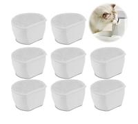 8 Pack Cat Water Fountain Replacement Filters, Activated Carbon Filters for PetSafe Drinkwell Avalon, Pagoda, 2 Gallon, Sedona Pet Water Dispensers - Keeps Cat & Dog Drinking Water Clean & Fresh