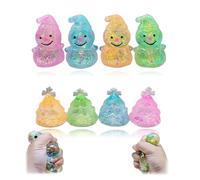 8 Pack Christmas Stress Relief Tools, Festive Glitter Sensory Balls for Adults & Teens, Slow-Rise Squishy Tools for Anxiety Management, Office Desk Decor, Stocking Stuffers & Holiday Party Favors